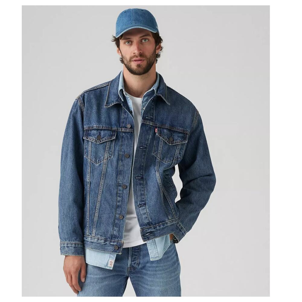 NWT Levi's Premium Relaxed Fit Trucker Jacket Size XS